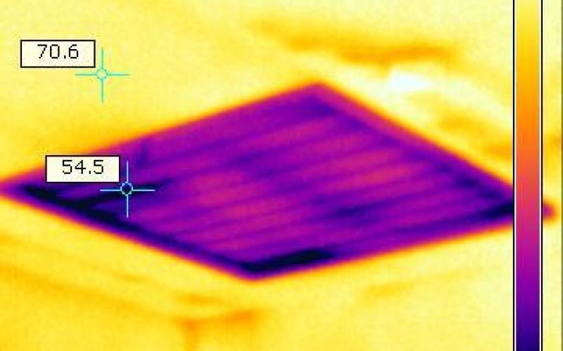 is 9 square feet of uninsulated ceiling resulting in any real energy loss?